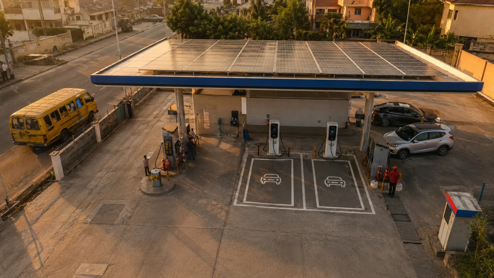 Map of EV charging stations across Lagos